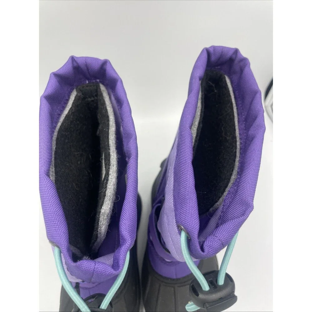 Girls Size 1 Purple Columbia Winter Boots Snow Boots Waterproof